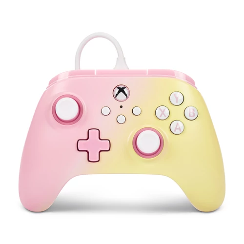 PowerA Advantage Wired, Xbox Series X|S, Xbox One, PC, Pink Lemonade, Vezetékes kontroller