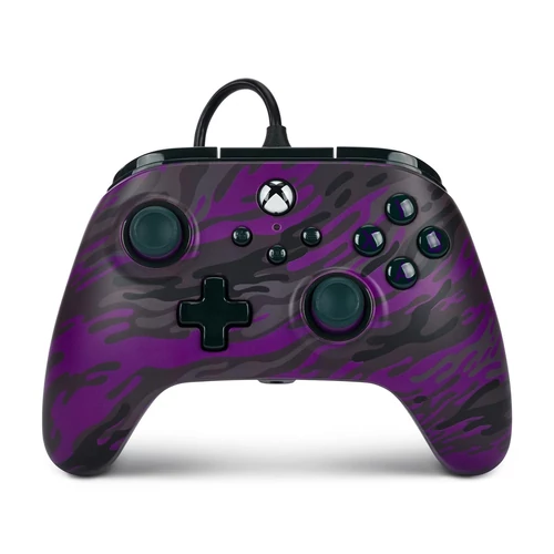 PowerA Advantage cu fir, Xbox Series X|S, Xbox One, PC, Camo violet, Purple Camo, controler cu fir