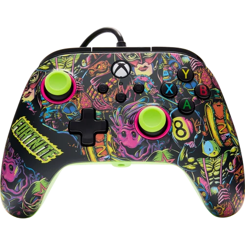 PowerA Advantage Wired, Xbox Series X|S, Xbox One, PC, Fortnite Glow, káblový ovládač