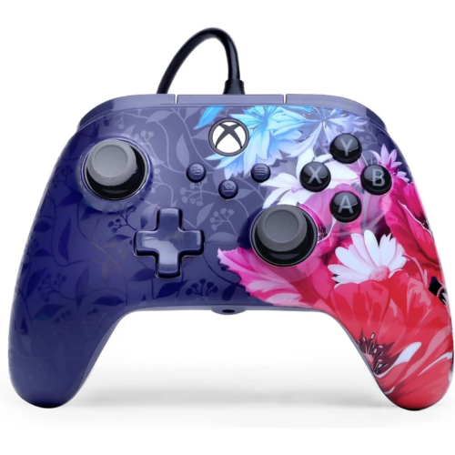 PowerA Advantage+, Xbox Series X|S, Xbox One, PC, Twist Thumbstick, Hall Effekt, Night blossom, Vezetékes kontroller