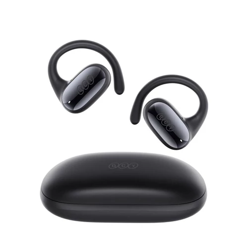 QCY Crossky GTR2, skutočne bezdrôtové, 360° stereo, Bluetooth, vodotesné, čierne, bezdrôtové slúchadlá