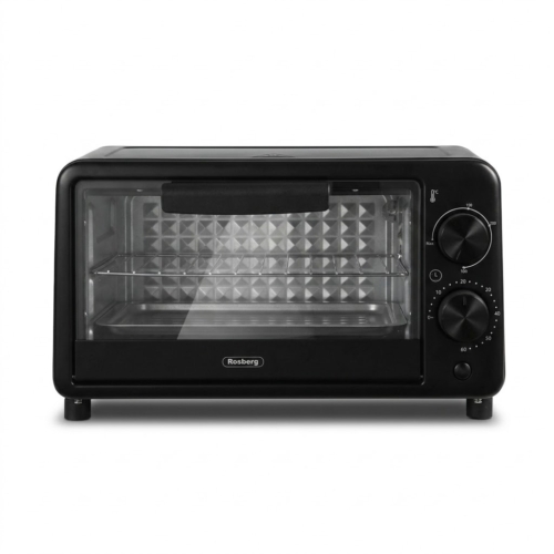 Rosberg R51441C, 800 W, 9 l, 100-230 °C, kov, čierna, elektrická rúra