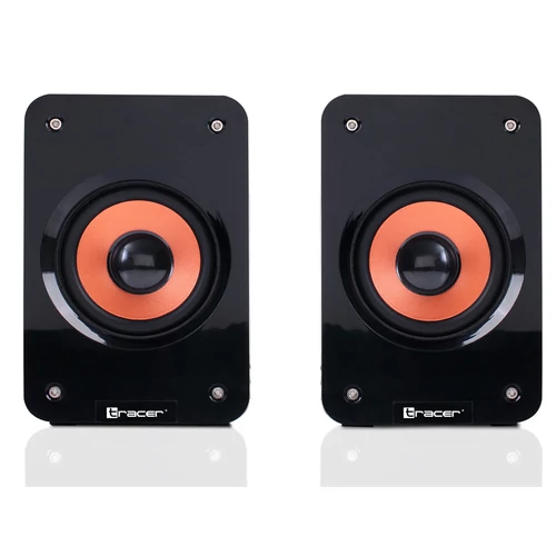 Tracer Orlando, 2.0 stereo, 5W RMS, USB, lemn, negru-maro, difuzor de masă