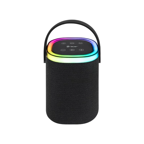 Tracer Stripe XL, 10 W, TWS, Bluetooth, IPX5, FM rádio, RGB, Čierna, Prenosný reproduktor