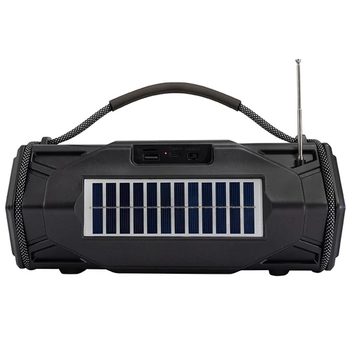 Tracer Explorer, 15 W, TWS, Bluetooth, FM rádio, solárne napájanie, čierna, prenosný reproduktor