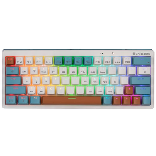 Tracer EVO3 Hot Swap 63, GameZone, mechanické, RGB osvetlenie, US, biela, káblová/bezdrôtová klávesnica