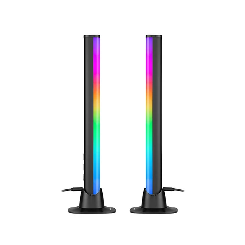 Tracer Ambience, Smart Desk, 5 W, 10 režimov svietenia, USB, Bluetooth 5.0, RGB osvetlenie, Čierna, Gamer, Stolná lampa