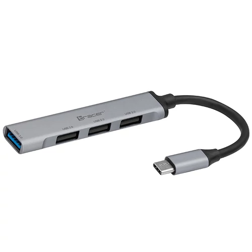 Tracer H40, 4 porty, USB 2.0, USB 3.0, USB typu C, hliník, USB Hub