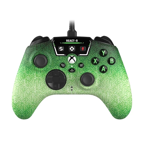 Controller cu fir, Turtle Beach React-R™, Xbox Series X|S, Xbox One, PC, Pixel Verde