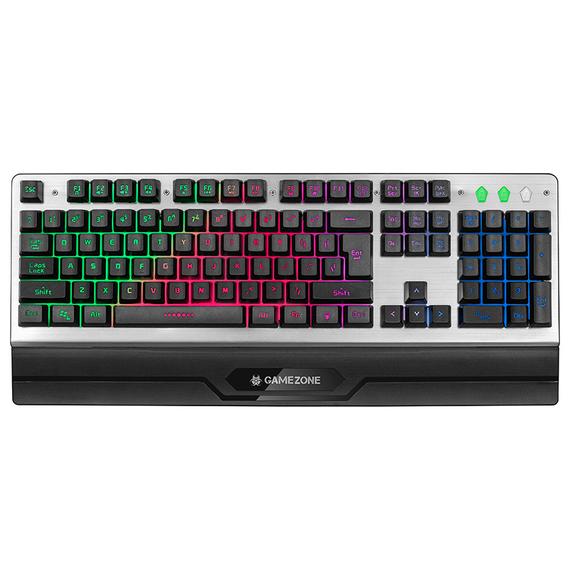 Tracer GameZone Ores USB RGB Vezetékes Fekete-Ezüst angol membrános billentyűzet