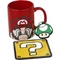 Pyramid GP85204, Super Mario, Official, Darčeková súprava hrnčeka, tácky a kľúčenky