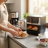 Obraz 5/6 - Brock DA 1000 BK, Air fryer, 1800 W, 12L, 40-200°C, Okno, Digitálna, Čierna, Teplovzdušná rúra