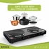 Imagine 10/11 - Brock EP 200 BK, 2500W, 2 zone, 18,5 și 15,5 cm, Fontă, Portabilă, Neagră, Plită electrică