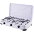 Imagine 1/2 - Brock GS003W, 3 zone, GPL (G30, G31), Arzătoare din aluminiu turnat, Carcasă metalică, Alb, Aragaz portabil pe gaz