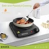 Imagine 9/13 - Brock HPI 3001 BK, 1200W, 1 zonă, Infraroșu, Vitroceramică, Portabilă, Neagră, Plită electrică