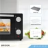 Kép 8/11 - Brock TO 9001 B, 650 W, 9 L, 100-230°C, Dupla fal, Cool-touch, Fekete, Elektromos Mini sütő
