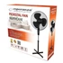 Obraz 2/2 - Esperanza EHF001KK HURRICANE, 50W, 40cm, 3-rýchlostný, oscilačný, čierny, stojaci ventilátor