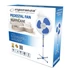 Obraz 2/2 - Esperanza EHF001WB, Hurricane, 50 W, 40 cm, 3-rýchlostný, oscilačný, bielo-modrý, stojaci ventilátor