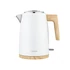 Kép 1/8 - LaFe Scandi, 2200W, 1.7 L, STRIX vezérlő, 360°, Rozsdamentes acél, Fehér, Elektromos vízforraló