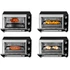 Imagine 5/10 - Mini cuptor electric, LaFe PIW-005, 1800W, 48 L, 90-230 C, Cool-touch, Grill, Negru