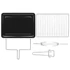 Imagine 7/10 - Mini cuptor electric, LaFe PIW-005, 1800W, 48 L, 90-230 C, Cool-touch, Grill, Negru