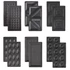 Imagine 2/13 - Aparat de sandvici multifunctional, Lovio LVSM001BK, 6in1, 750W, Antiaderente, Negru