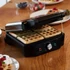Imagine 12/13 - Aparat de facut vafe, Lovio LVWF001BK, 1400W, 4 felii, Controlul temperaturii, Antiaderente, Negru
