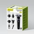Imagine 4/6 - Maestro MR-675, 4 în 1, afișaj LED, 3.7V 600 mAh, trei capete plutitoare, impermeabil, fără fir, set de bărbierit