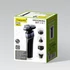 Imagine 5/6 - Maestro MR-675, 4 în 1, afișaj LED, 3.7V 600 mAh, trei capete plutitoare, impermeabil, fără fir, set de bărbierit