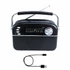 Obraz 3/9 - Manta RDI918B, 5W RMS, FM/AW/SW, Bluetooth, Solar, Čierna, Prenosné rádio