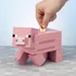 Kép 6/6 - Paladone, Minecraft: Pig Money Bank™, Műanyag, Rózsaszín, Malac persely