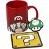 Kép 1/5 - Pyramid GP85204, Super Mario, Official, Bögre, alátét és kulcstartó ajándék szett