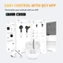 Imagine 9/10 - QCY AilyBuds Pro+, audio de înaltă rezoluție, ANC, rezistent la apă, Bluetooth, negru, căști fără fir