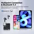 Imagine 5/8 - QCY MeloBuds Neo, Crystal Clear, ENC, Waterproof, Bluetooth, Black, Căști fără fir