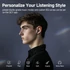 Imagine 6/8 - QCY MeloBuds Neo, Crystal Clear, ENC, Waterproof, Bluetooth, Black, Căști fără fir