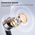 Imagine 8/8 - QCY MeloBuds Neo, Crystal Clear, ENC, Waterproof, Bluetooth, Black, Căști fără fir