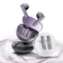 Imagine 7/7 - QCY AilyBuds Clear, ENC Crystal, Hi-Res, Bluetooth, Rezistent la apă, Violet, Căști fără fir
