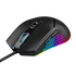 Imagine 2/9 - Mouse cu fir, QWare Gaming Milford, 10 000 DPI, RGB-LED, Programabil, Optic, USB, Negru