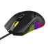 Imagine 7/9 - Mouse cu fir, QWare Gaming Milford, 10 000 DPI, RGB-LED, Programabil, Optic, USB, Negru