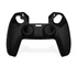Imagine 1/3 - Capac controller, QWare Gaming Silicone Sleeve, PlayStation 5®, DualSense™, Impermeabil, Negru