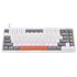 Imagine 3/6 - Tastatura, Tracer FINA 84, GameZone, Mecanic (Red Switch), Iluminare Rainbow, US, Cu fir / Fara fir, Alb-Gri