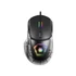 Imagine 1/9 - Tracer Neon, GameZone, 12400 DPI, iluminare RGB, PixArt optic, USB, transparent, mouse cu fir
