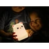 Imagine 6/8 - Lampa de noapte, Tracer Teddy Bear, RGB LED, 5 culoare, 4 modul de iluminare, Wireless, Alb