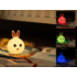 Kép 6/8 - Tracer Bunny, RGB LED, 5 színtónus, 4 világítási mód, Szilikon, Vezeték nélküli, Éjszakai lámpa