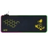 Imagine 1/6 - Tracer HEXY1, GameZone, 800 x 300 mm, Iluminare RGB, țesătură texturată, anti-alunecare, negru, tastatură și mouse pad