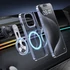 Obraz 3/8 - Ven-Dens Air Vent Clip, 360 fokos forgás, Szellőzőrácsra rögzíthető, Mágneses, Mobiltelefon tartó