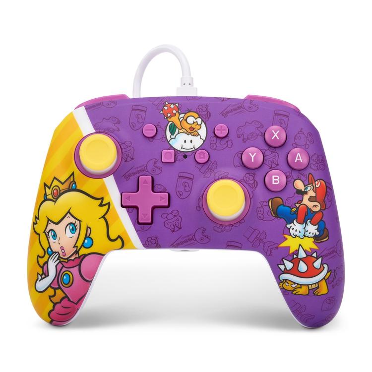 PowerA Enhanced Wired Nintendo Switch/Lite/OLED Princess Peach Battle Vezetékes kontroller