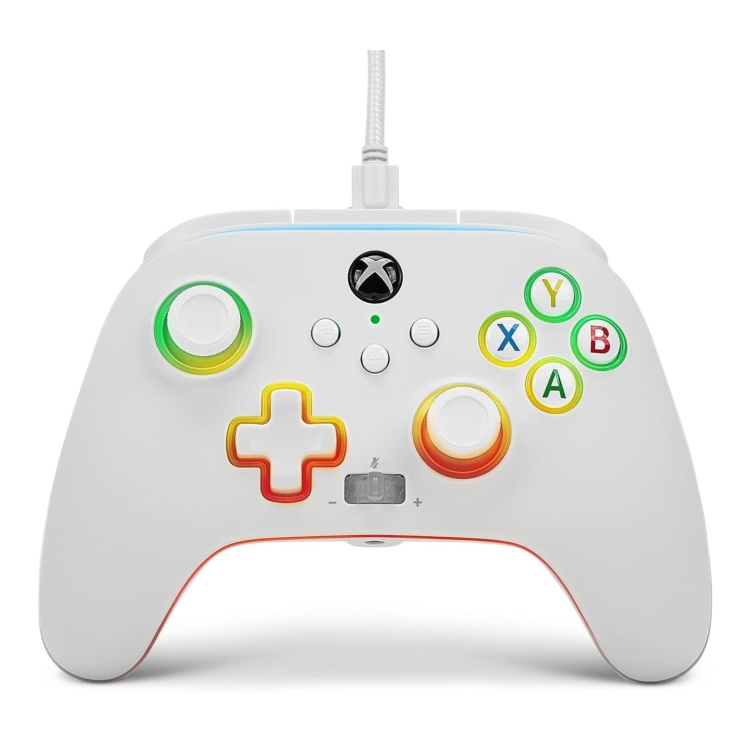 PowerA Enhanced Wired, Xbox Series X|S, Xbox One, PC, Spectra Infinity, Fehér, Vezetékes kontroller
