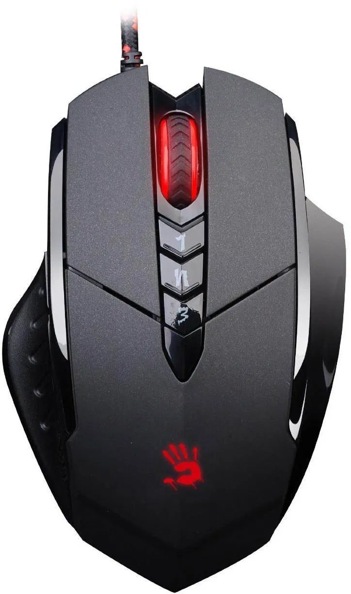 A4TECH Bloody V7m, herný, 3200 DPI, viacjadrový, HD optický, USB, káblová myš
