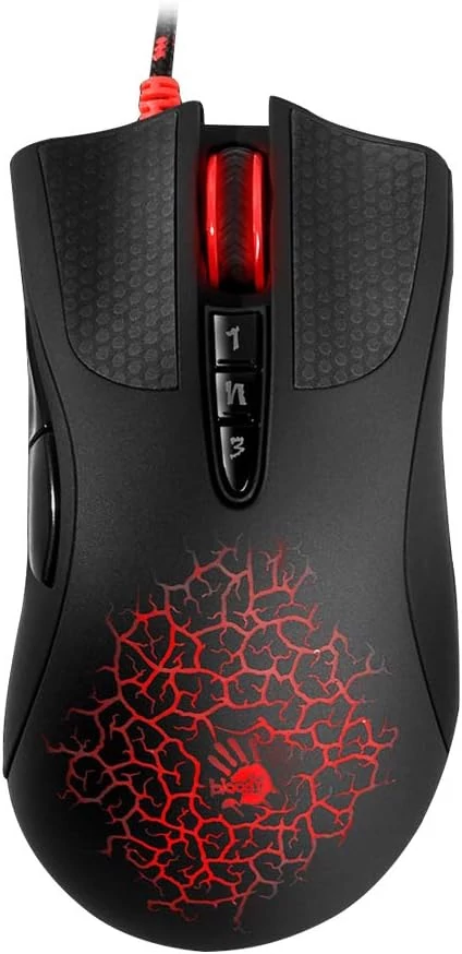 A4TECH Bloody Blazing A90, 6200 DPI, RGB Neon világítás, Gaming, USB, PixArt Optikai, Vezetékes egér